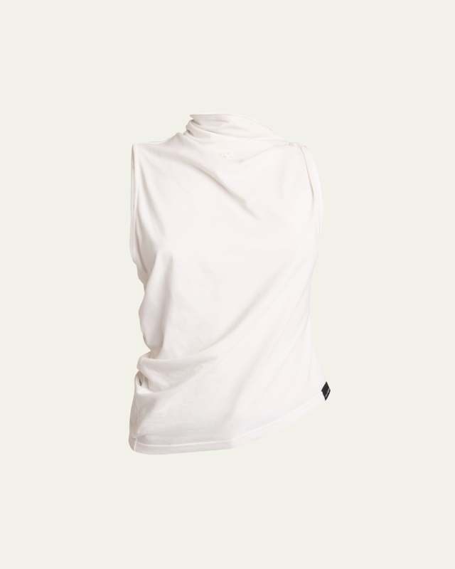 Draped Sleeveless Top